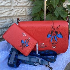 Coach Spider-Man Jess messenger & medium wallet